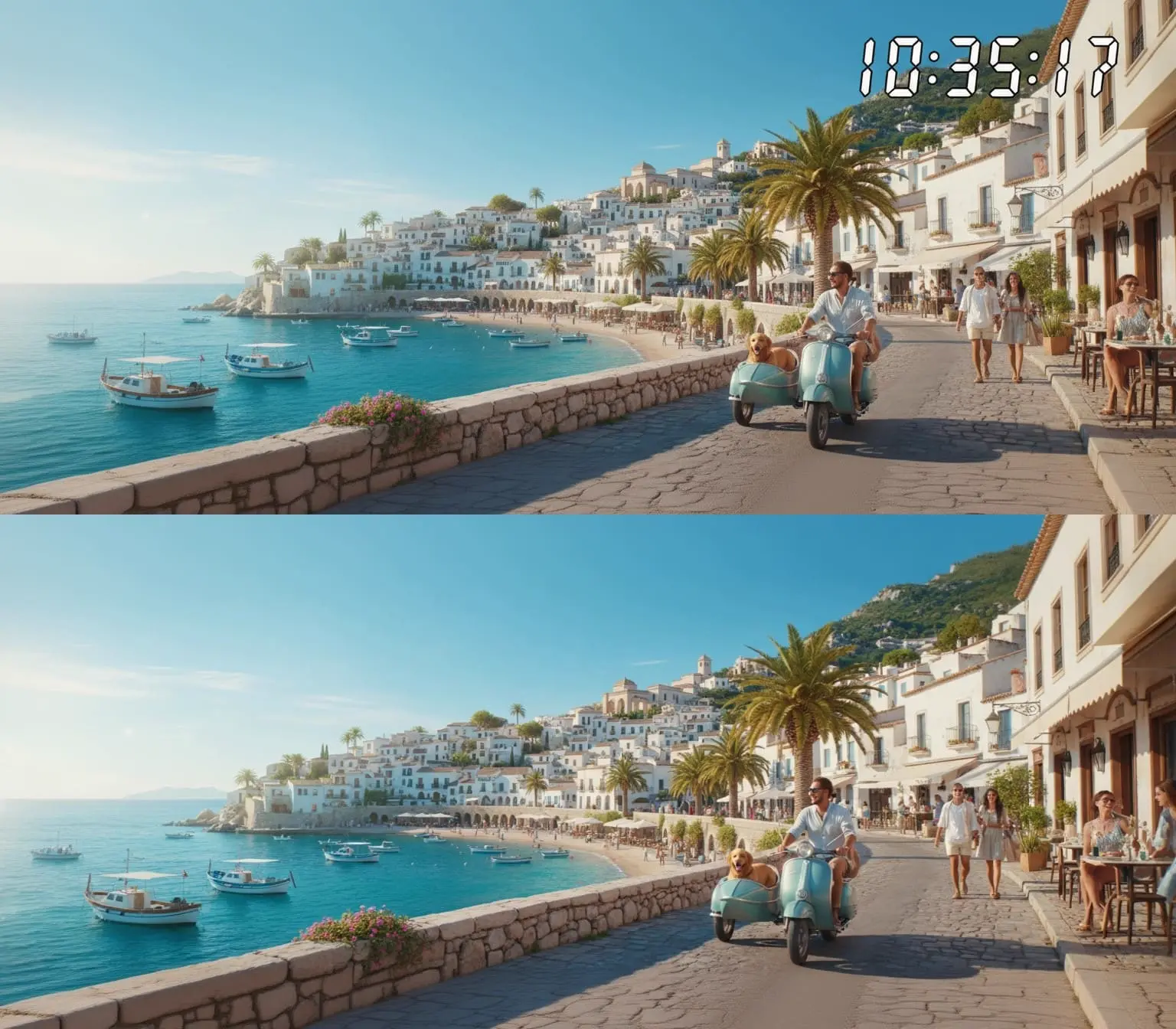 テキストオーバーレイとタイムスタンプを処理